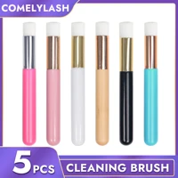 comelylash 5pcs eyelash cleaning eyebrow brush deep lash shampoo clean brush professional eyelash extensions tool