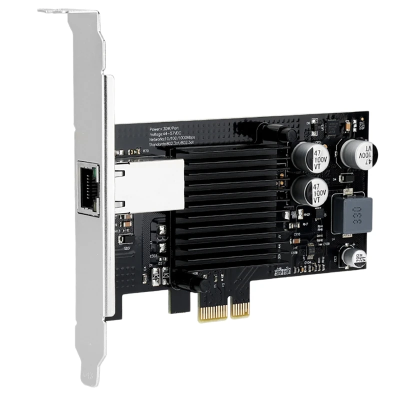 

PCIE Network Card PCIE X1 to RJ45 Single-Port Gigabit Ethernet Image Acquisition Desktop Server Network Card 1210