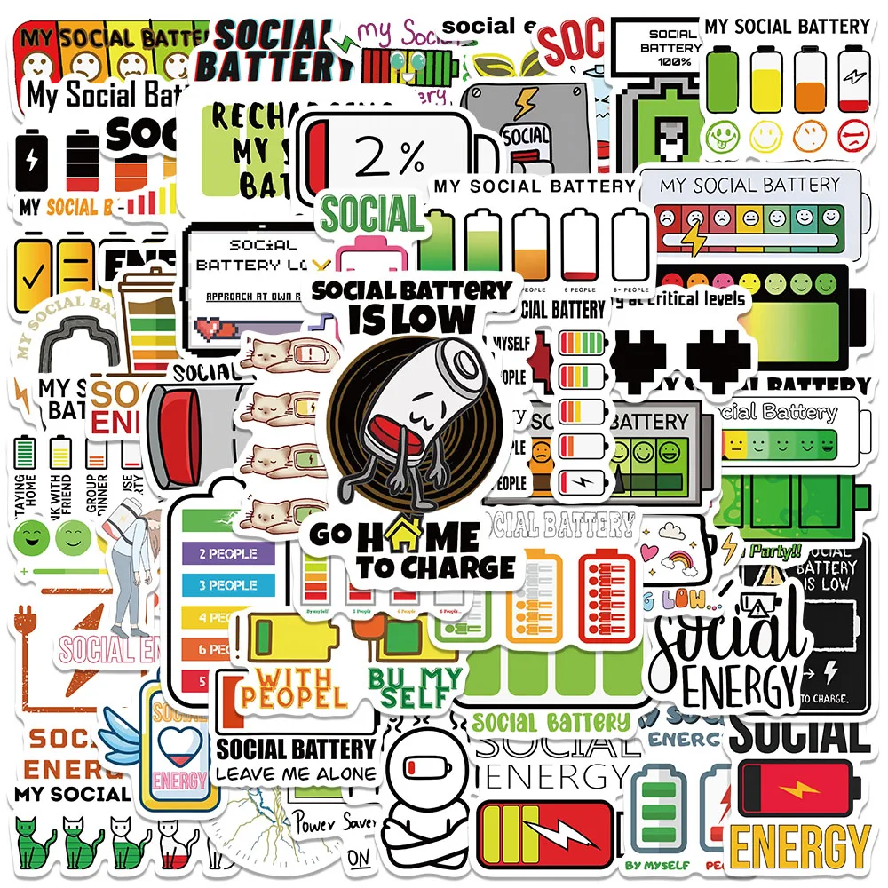 50 шт. водонепроницаемые виниловые наклейки для ноутбука