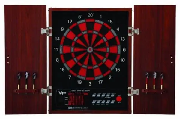 

15.5" Electronic Dartboard in Cabinet