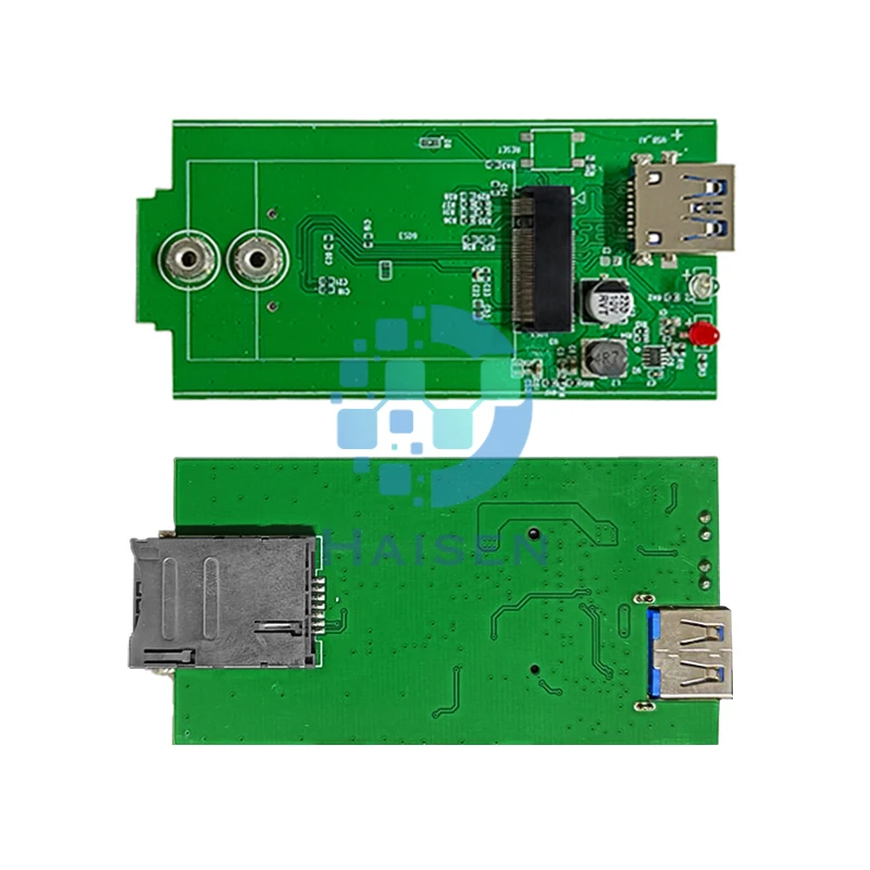 Плата адаптера HAISEN USB3.0-M.2 с корпусом используемая любым интерфейсным модулем M.2