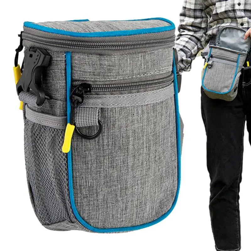 

Dog Treat Bag Pouch Training Portable Reflective Strip Container With Waist Belt Clip Easily Carries Pet Toys Kibble Treats