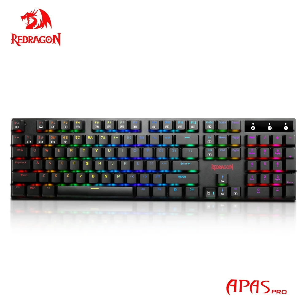 Redragon статическая X K535P RGB USB Поддержка Bluetooth 5 0 беспроводная 2 4G Механическая