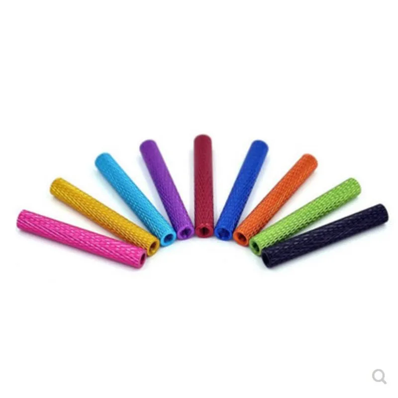 10pcs/lot m3 3mm colourful aluminum knurled spacer standoff m3x10/15/20/25/28/30/35/37/40/45/50 | Screws