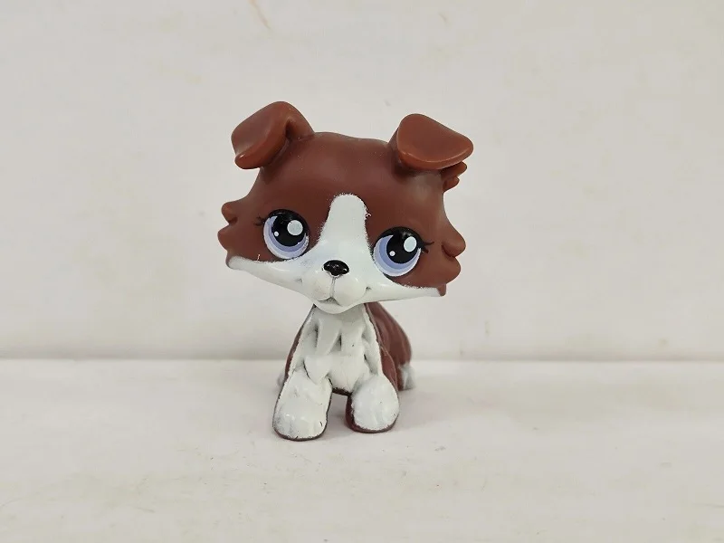 LPS Toys Редкий зоомагазин Коричневая собака-колли с голубыми глазами Фигурка