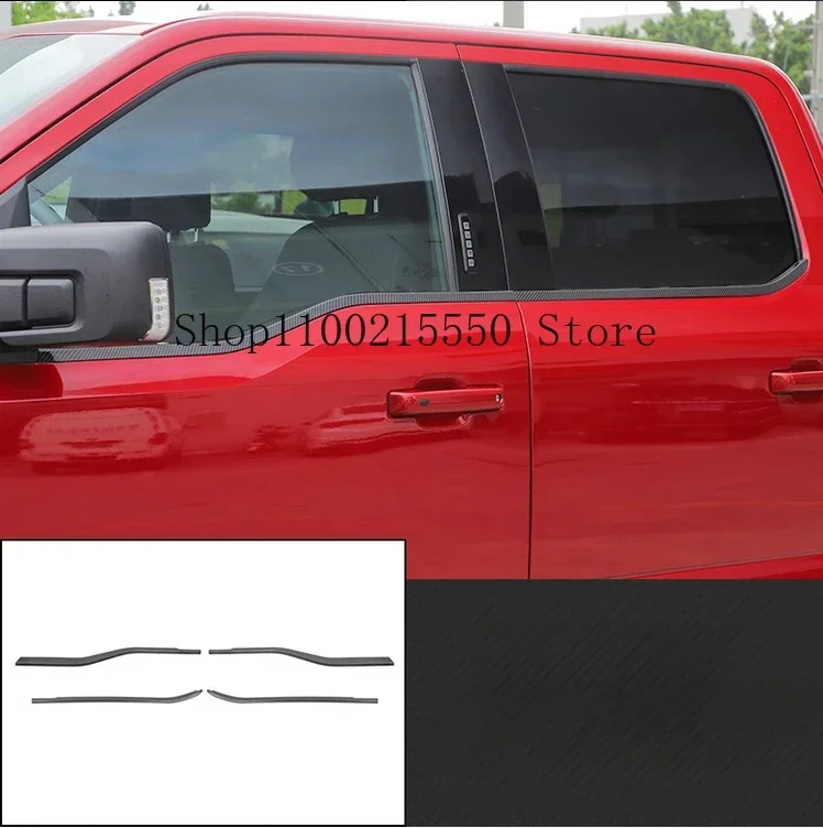Для Ford F150 F-150 2021-2023 Яркая Серебряная оконная полоса отделка наклейка из