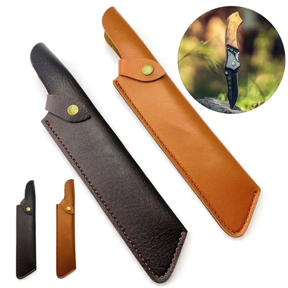 

Hunt Leather Sheath Holder Outdoor Equipment Straight Knife Tool Flashlight Case Camp Outdoor Carry Belt Loop Case