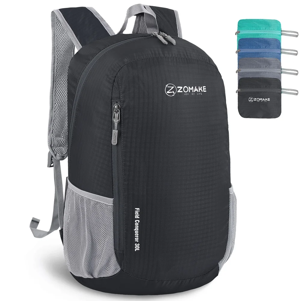 ZOMAKE 30L Ultralight Foldable Backpack Waterproof  Portable Camping Hiking Traveling Daypack Leisure Unisex Outdoor Sport