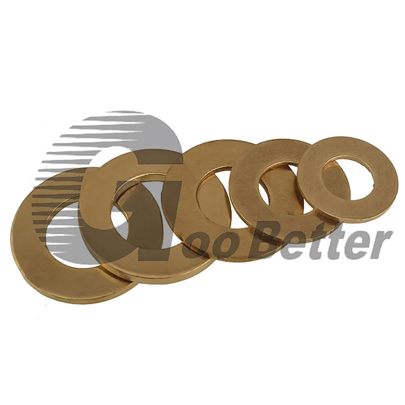Латунная плоская прокладка M2 M2.5 M3 M4 M5 M6 GB97 простая с наружным диаметром 5-30 мм -