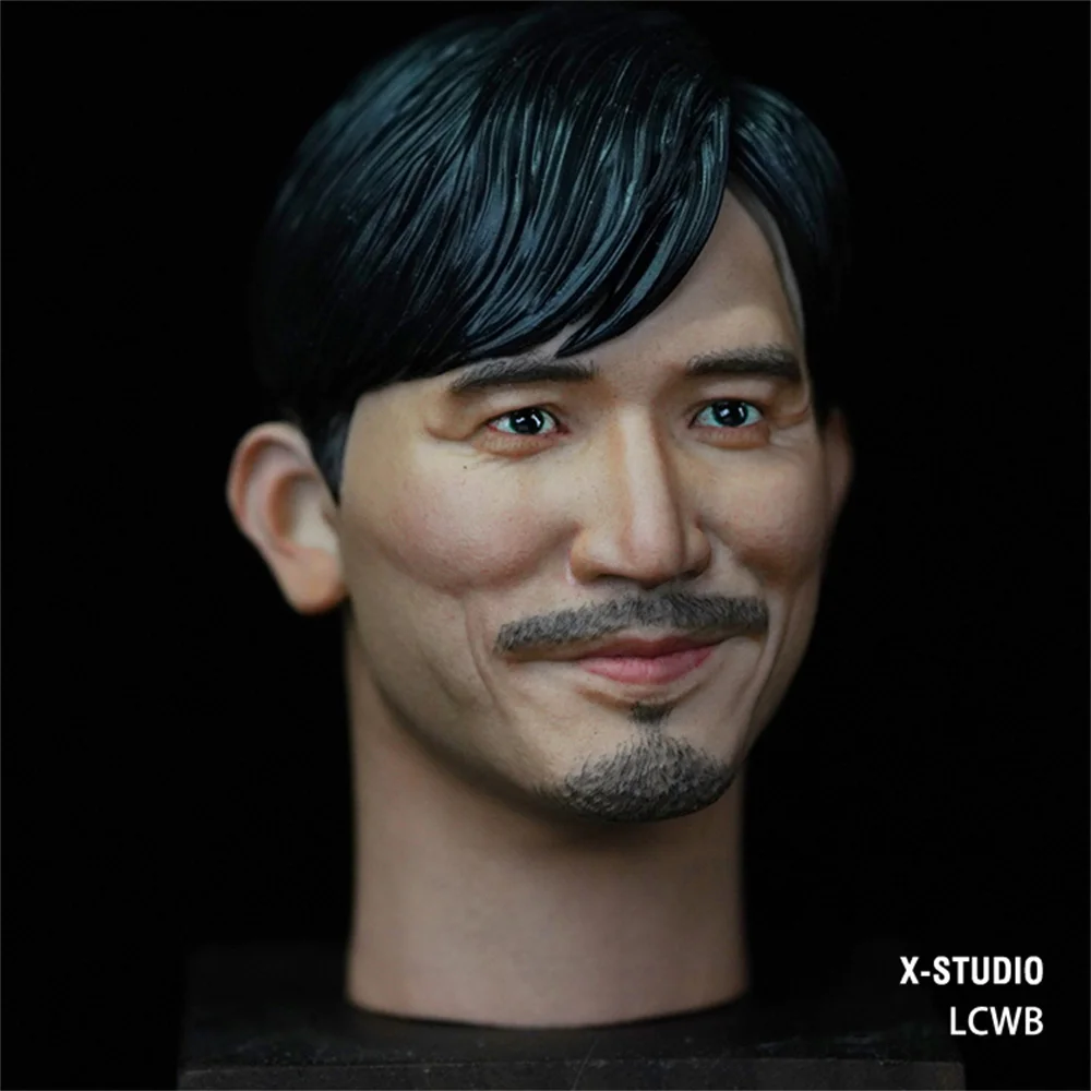 

Мужская фигурка Тони Лян Чиу Вай, резьба по голове, изящная покраска, звезда певицы, модель 1/6 для 12-дюймовой экшн-фигурки, кукла