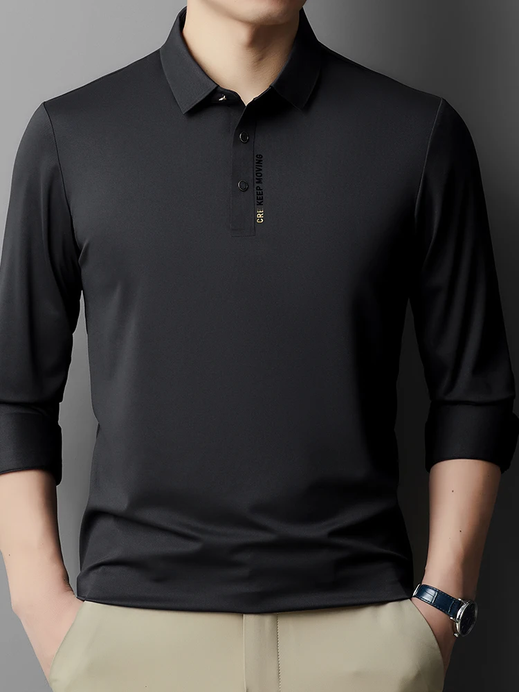 Новинка 2023 Мужская футболка из ледяного шелка Высококачественная свинцовая