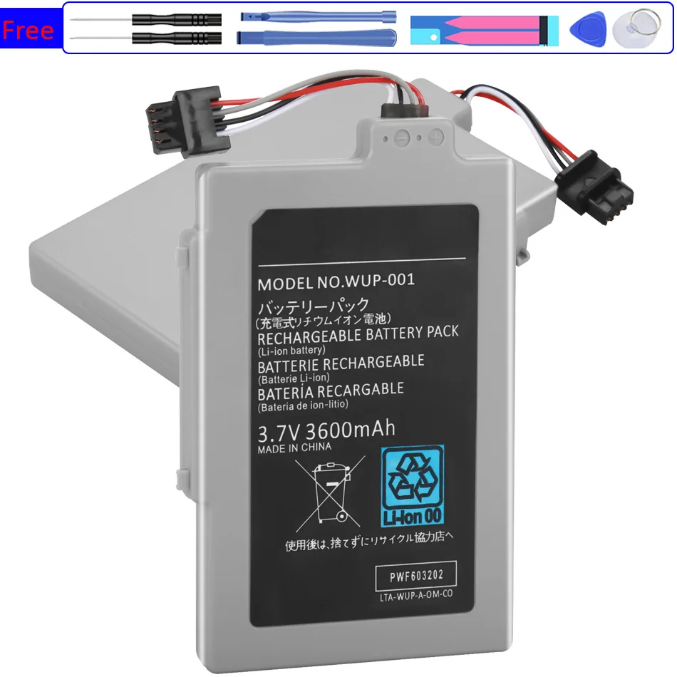 

Mobile Phone Battery 3600mAh for Nintendo Wii U Gamepad Batteria Batterij