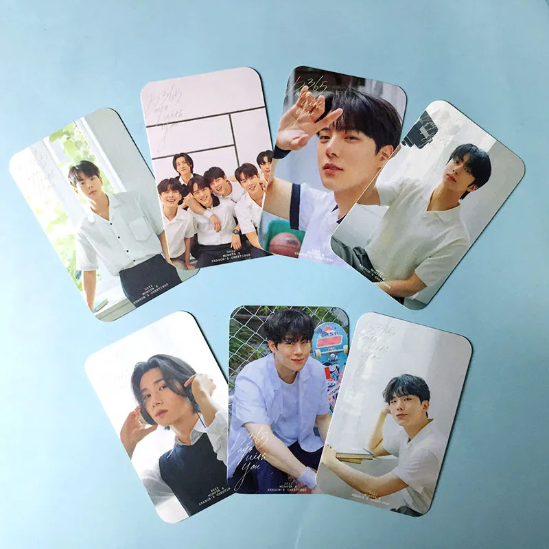 

Фотокарточка с поздравлением 7 шт./компл. MONSTA X 2022 SEASON'S