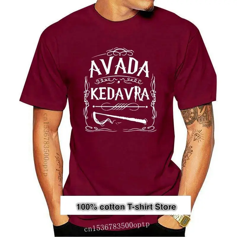 

Camiseta de Avada Kedavra para mujer y mujer, Camiseta de algodón de manga corta con cuello redondo, Estilo negro
