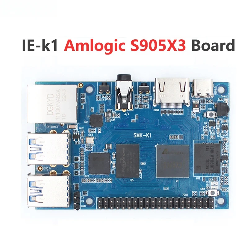 Плата K1 Amlogic s905x3 четырехъядерный процессор ARM-A55 с Android 9 Wi-Fi 4 Гб LPDDR4 порт USB 3 0 плата