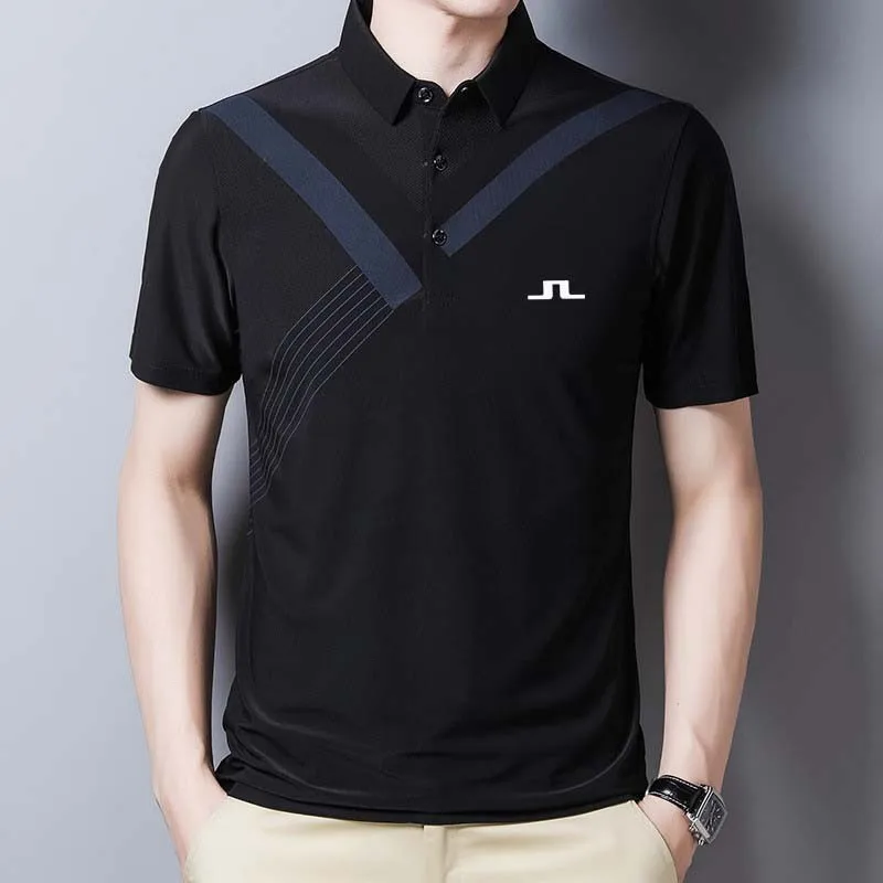 

New Fashion Men's Striped Polo Shirts Short Sleeves Cool Summer Clothing Solid Color Loose Men's Polo Shirts T-Shirt Tops 2022