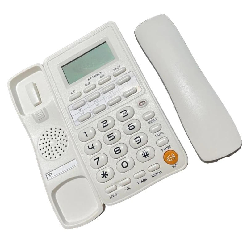 Настольный проводной телефон для дома Стационарный с большими кнопками