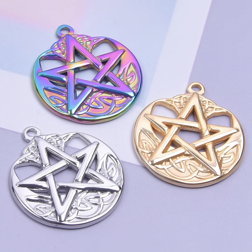 4pc Pentagram Star Starfish Charms for Jewelry Making Supplies Multicolour Pendant Design Diy for Earrings Bracelets Necklace