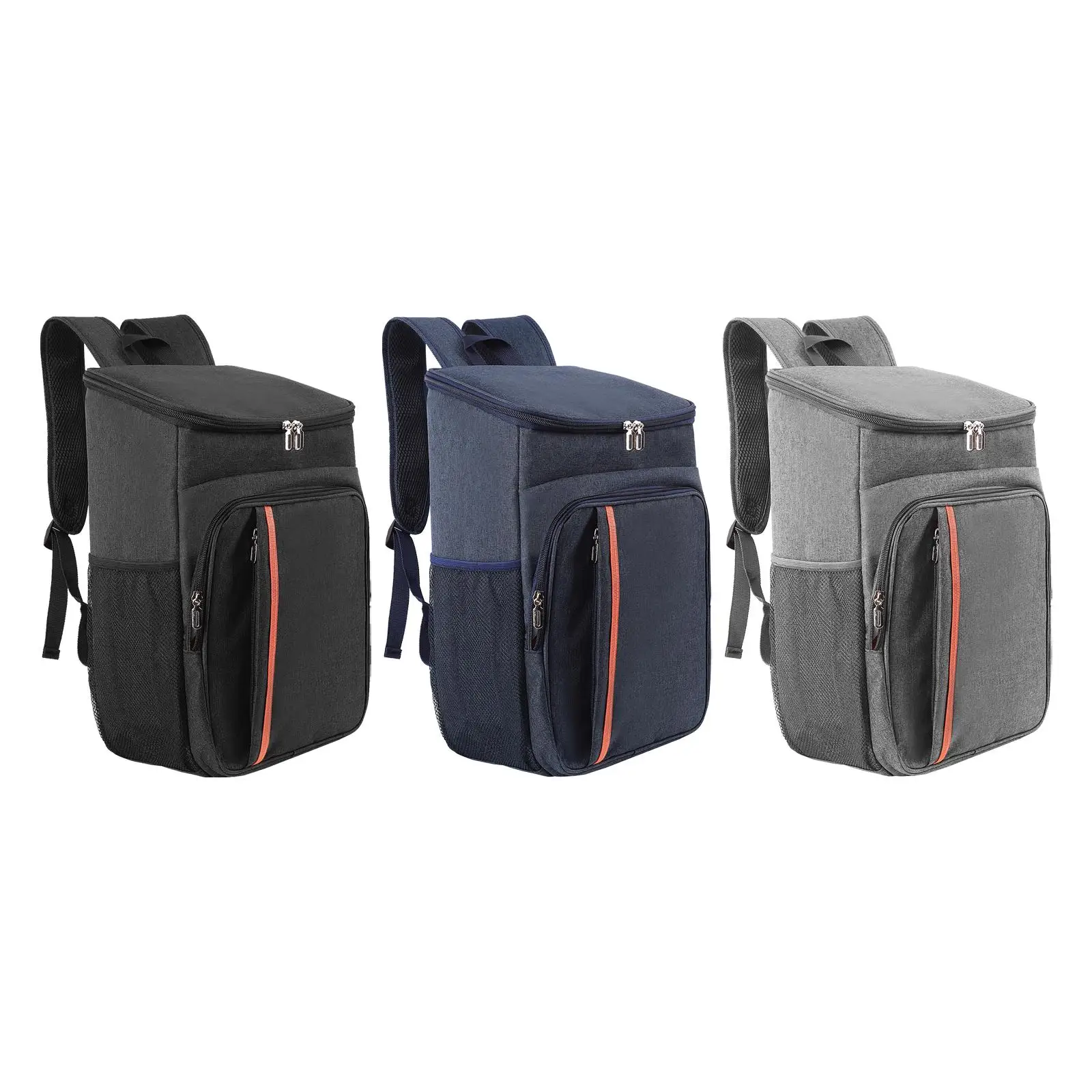 Backpack With Side Pockets Insulated Lunch Bag For Food Beve