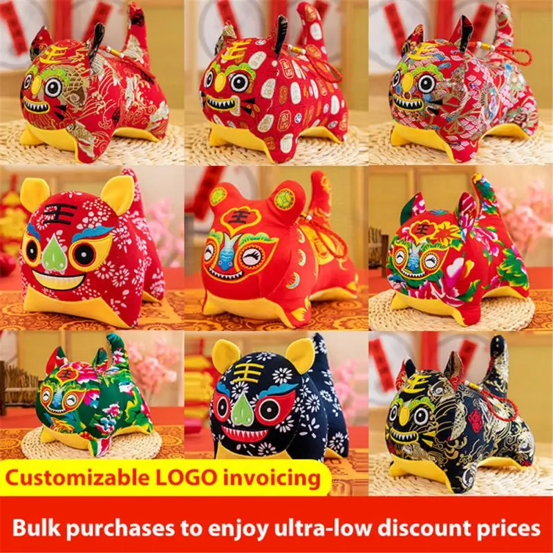 

Талисман Тигр плюшевая кукла популярный Тигр кулон милый знак зодиака кукла-Тигр случайный Новогодний подарок украшения 2022 фольклорная иг...