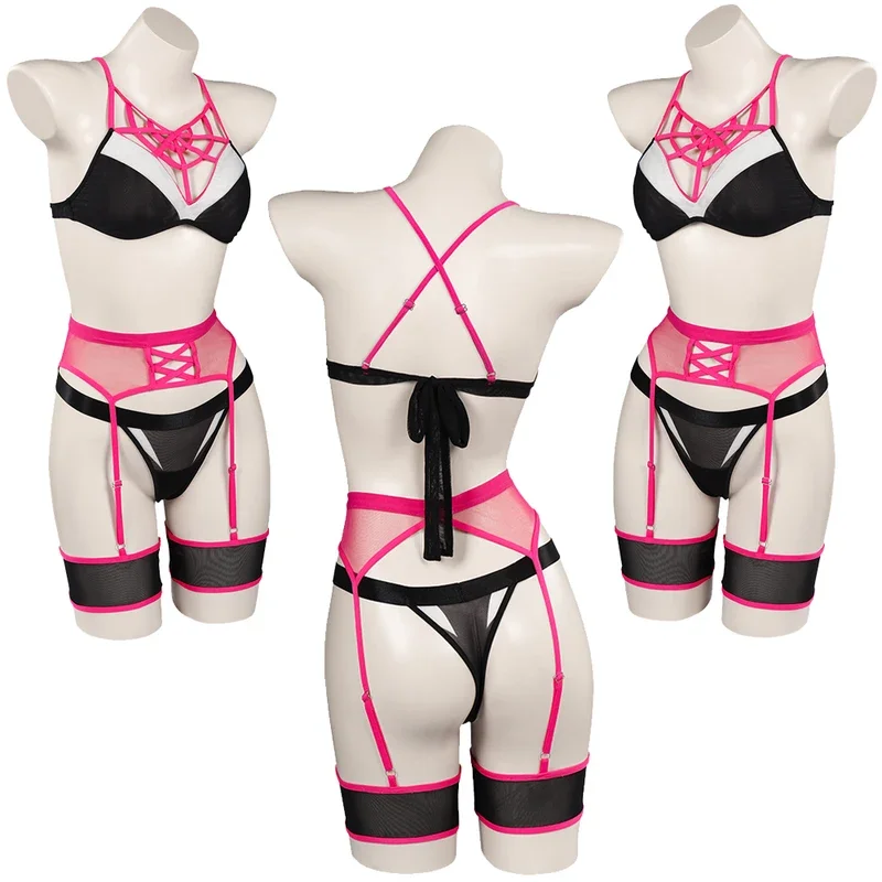 Гвен Cos Stacy женский комплект нижнего белья для косплея костюм девочек сексуальное