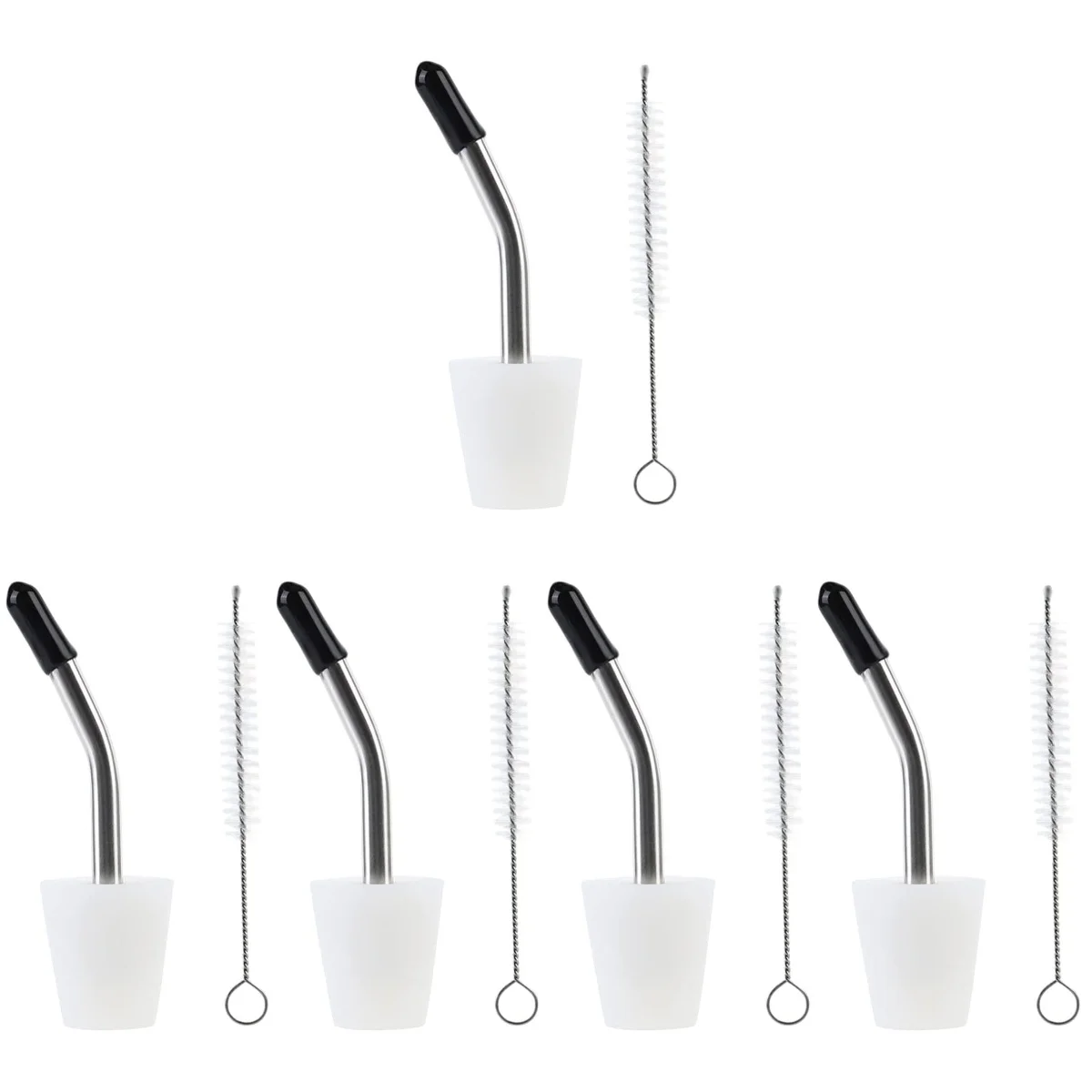 5 Sets of Kettle Replaceable Spout Kettle Mouth Extension Thin Tube Tea Pot Pourer