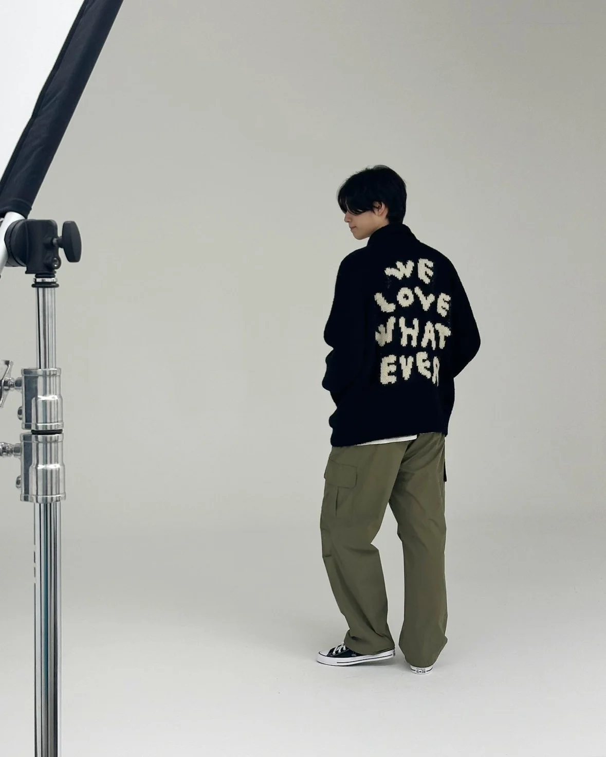 South korea Ooo 23 Autumn and Winter Letters Contrast Color Smiley Face Jacquard Men Women Same Sle Sweater Knit ...