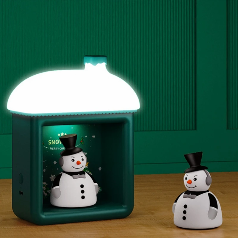 3D Ночник Творческая атмосфера Рождественский снежный дом Индукционная лампа для студенческой спальни на прикроватный столик Подарок.