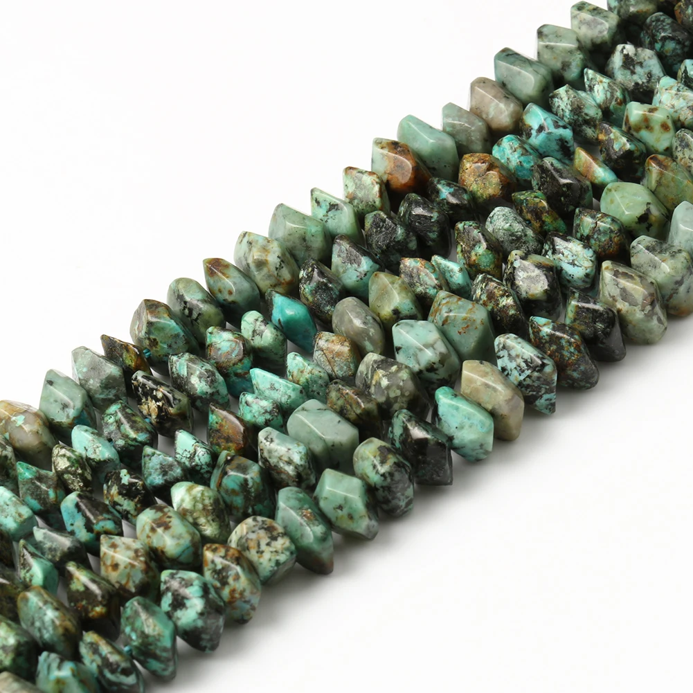 

Wholesale 6*11mm Irregular Africa Turquoises Stone Beads Special Cut Loose Spacer Beads For Jewelry DIY Making