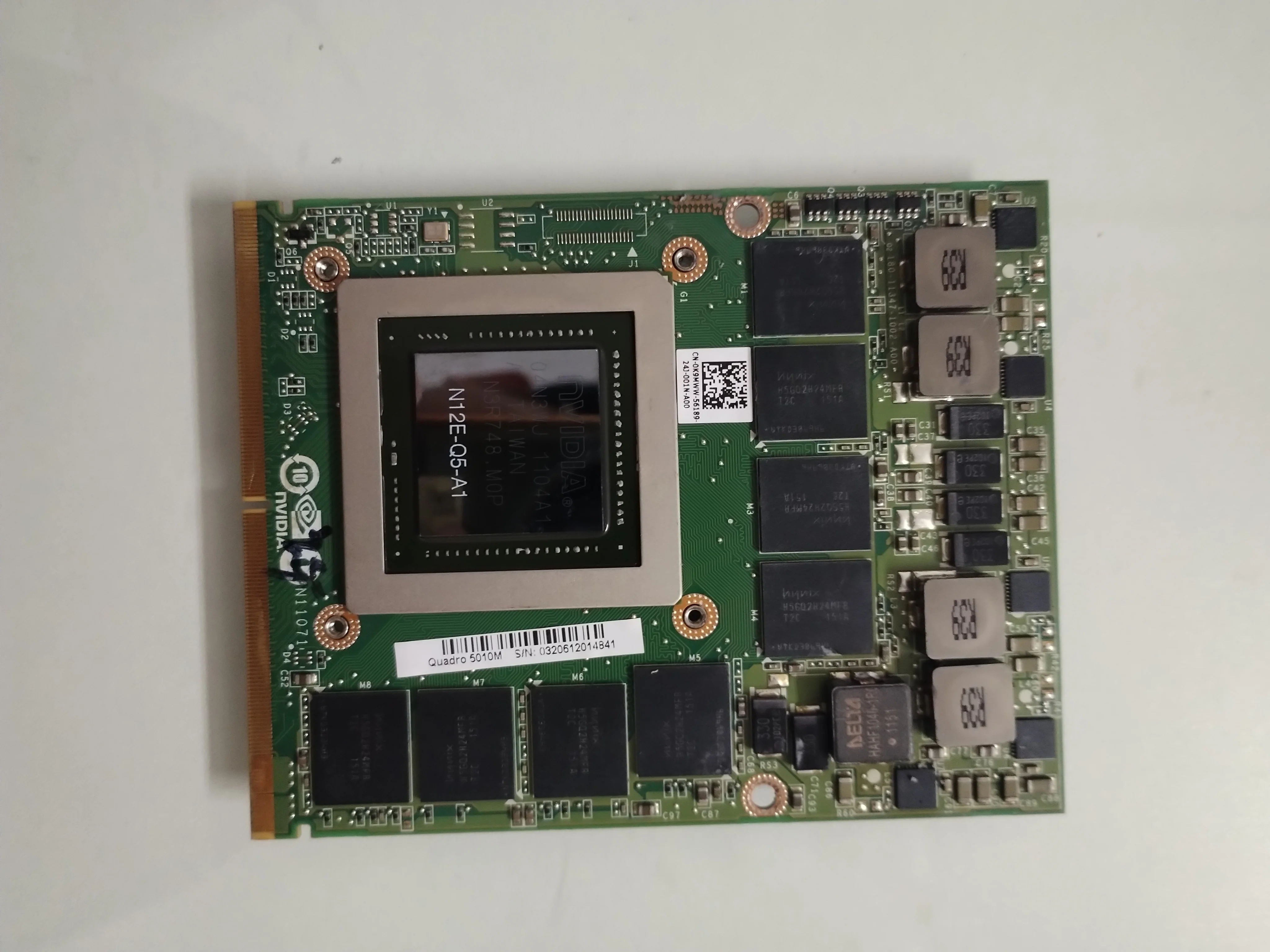 Оригинальная видеокарта Quadro 5010M Q5010M Vga N12E-Q5-A1 4 ГБ для Dell M6600 M15X HP 8760 Вт 8770 Быстрая