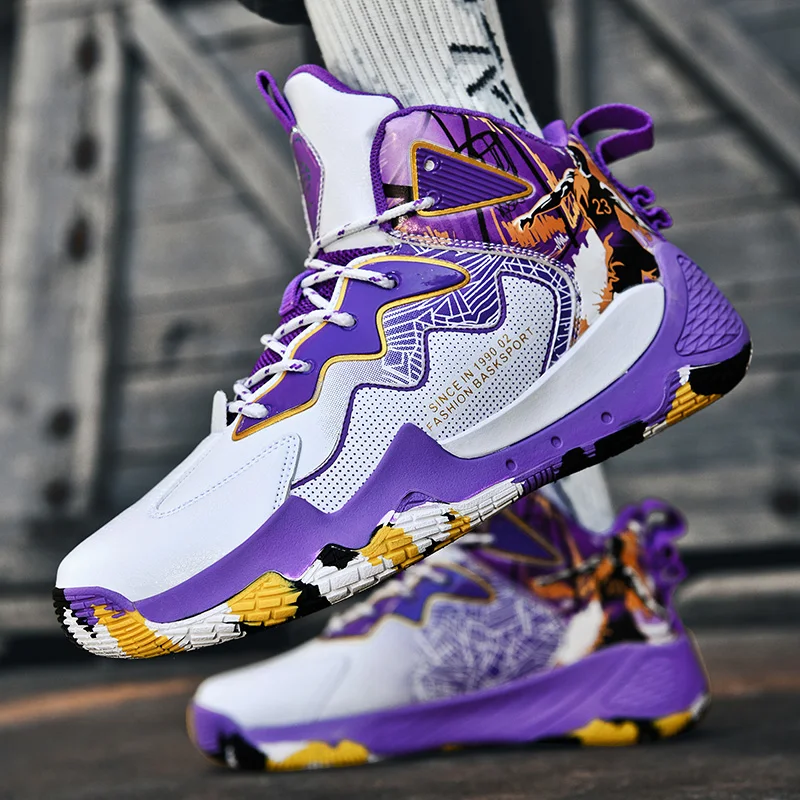 Autumn Winter Fashion Basketball Shoes for Men Women Comfotable Leather Sneakers Basket Men Professional Basketball Man Sneakers