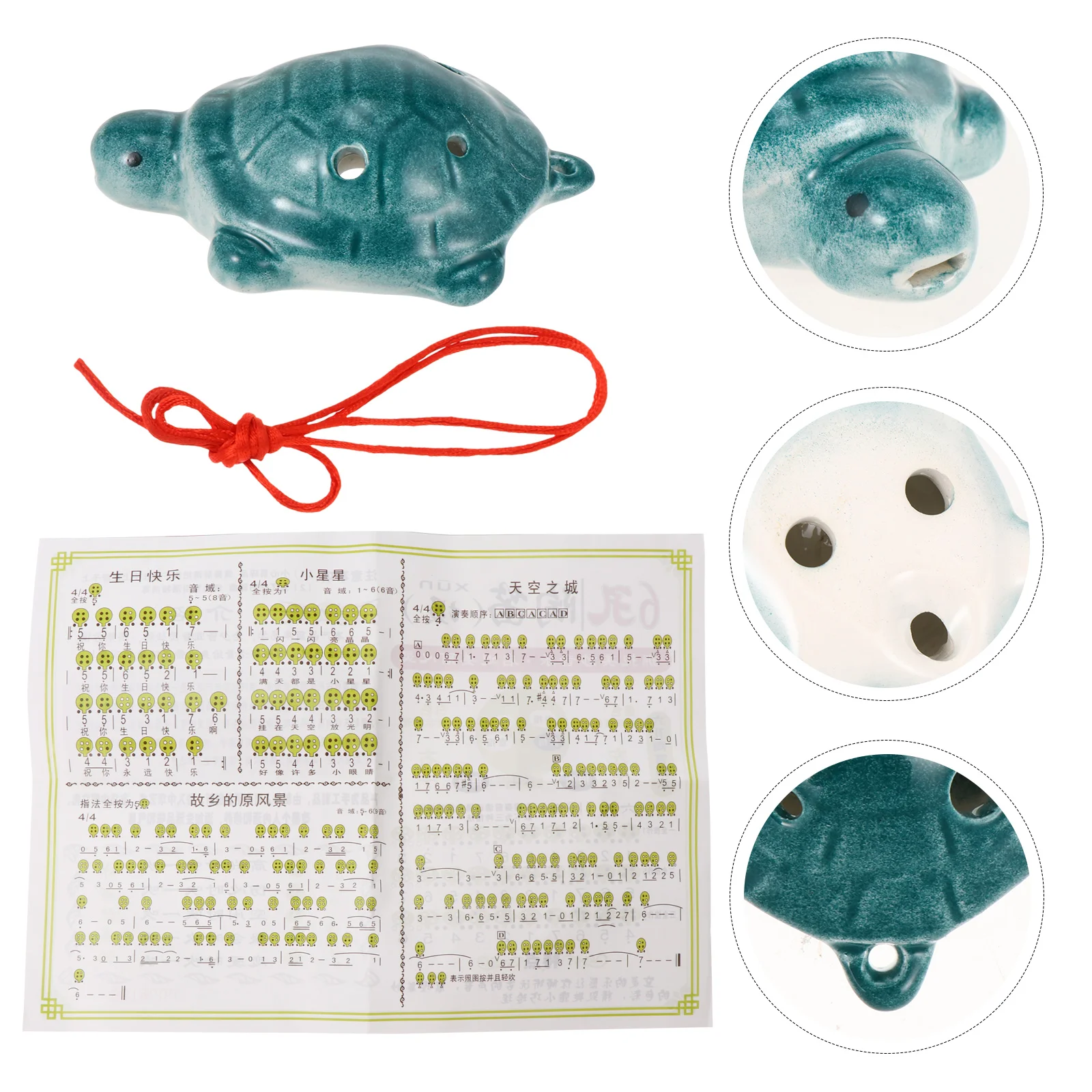 6-луночная окарина инструмент переменного тока керамика фарфоровая флейта