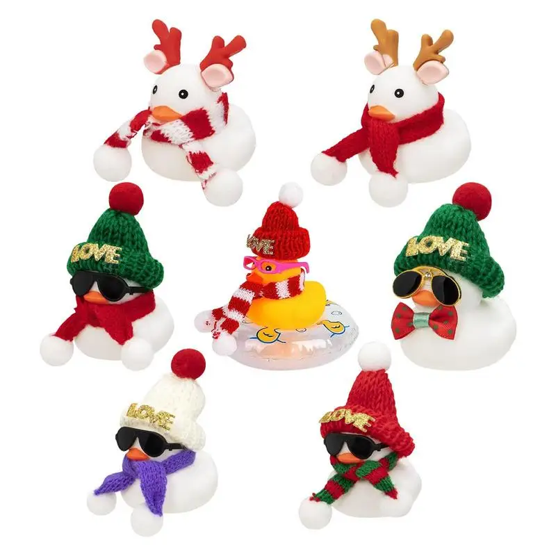 Рождественские резиновые аксессуары для украшения приборной панели автомобиля