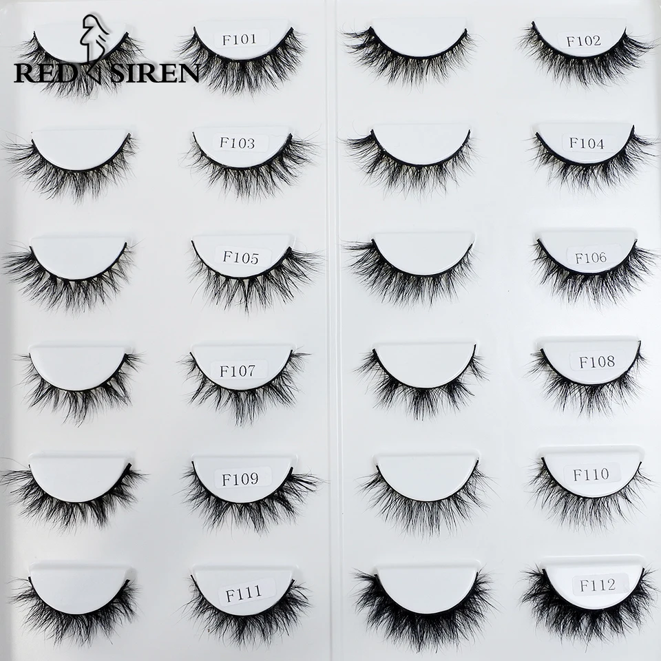 8mm-12mm Natural Mink Lashes New Arrival Short Wispy 3d Mink Eyelashes Wholesale Makeup & Beauty Cat Eye Lashes