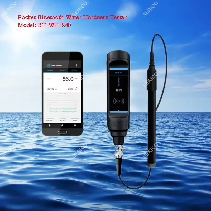 Карманный Bluetooth-тестер жесткости воды SERICO, измеритель жесткости воды, измеритель концентрации кислоты, модель: BT-WH-S40 (art.: 3920dcfb2cbc9) - 3920dcfb2cbc9