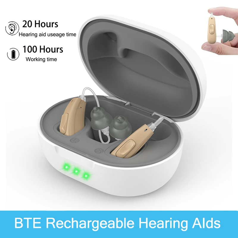 

NEW Rechargeable Hearing Aids For Elderly Digital Hearing Aid For Deafness 11 channels Noise Reduction Sound Amplifier Audifonos