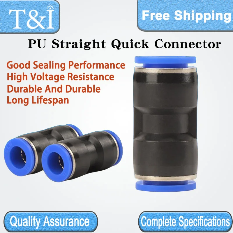 

10/20/100 PCS 4/6/8/10/12/14/16MM Pneumatic Quick Connector PU Straight PG Variable Diameter Gas Pipe Quick Connector