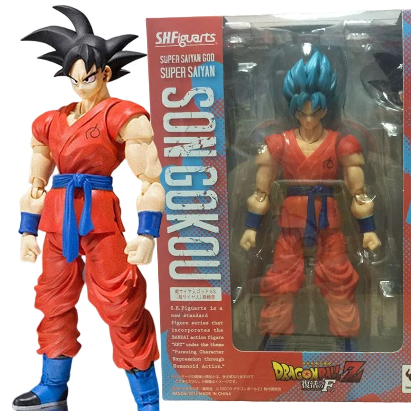 Dragon Ball Z Blue Hair Son Goku Action Figure Shf Collection Toys Anime Super Gk 16cm Model Toys Joint Super Movable Figure Toy