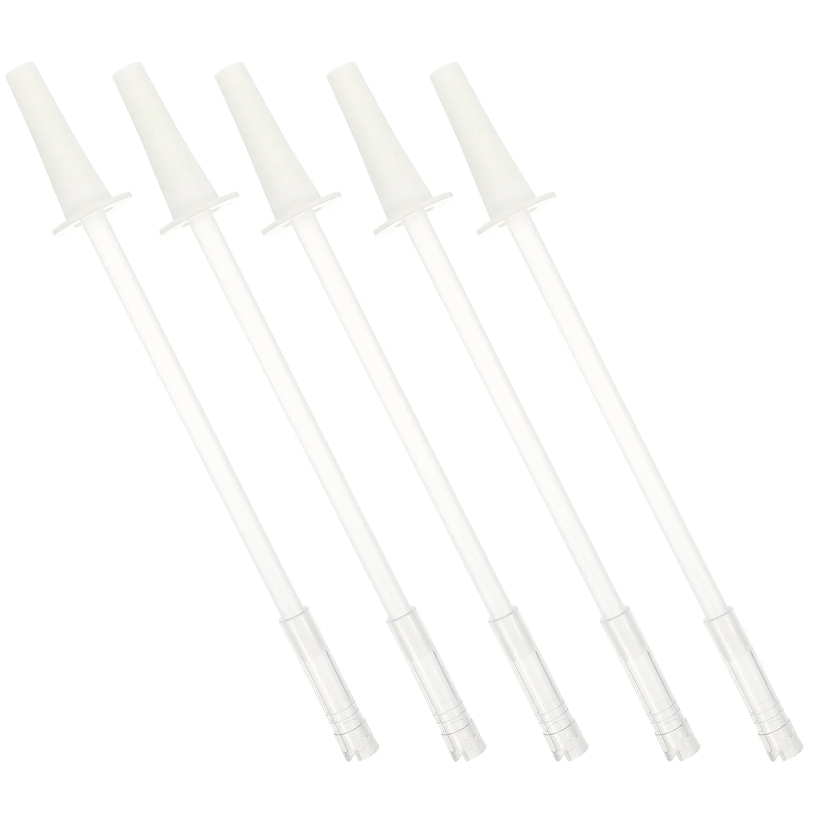 

5 Sets Pot Belly Cup Straw Wear-resistant Water Bottle Sport Accessories Household Silicone Convenient Camping