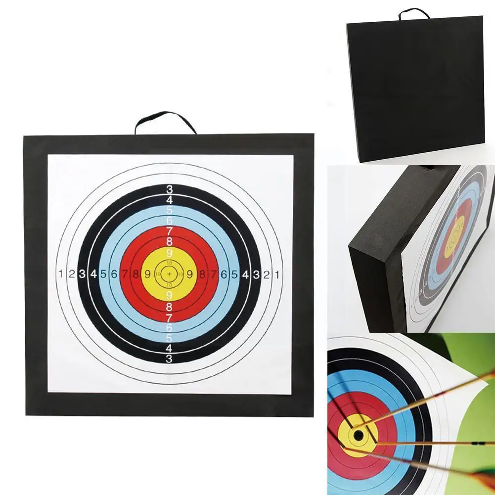 

Archery Target High Density 50x50x5cm Eva Foam Shooting Outdoor Sport Practice Crossbow Board Recurve Accessories Hunting W8w9