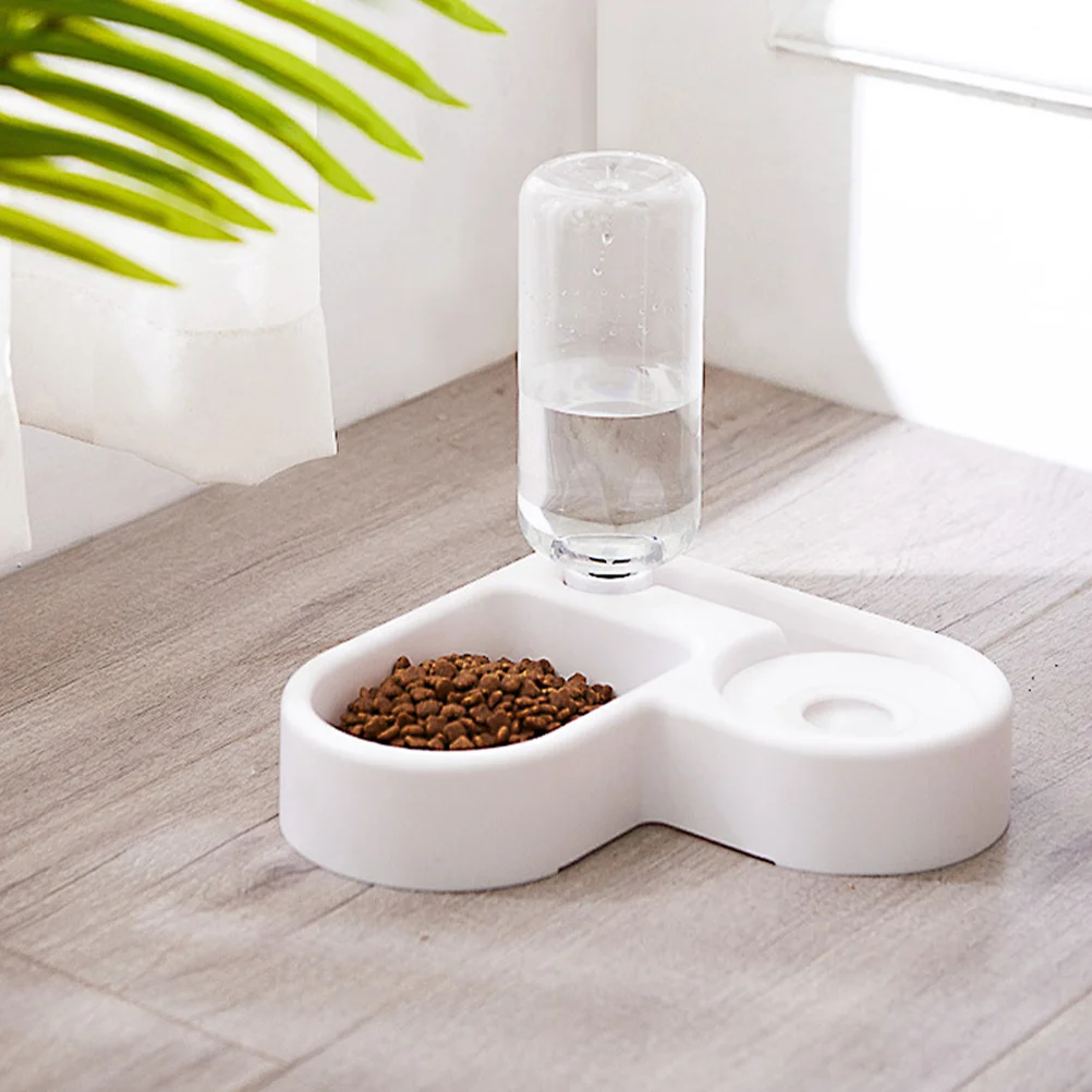 

1 Pc Feeder Corner Heart Shape Anti-slip Supplies Drinking Bowl for Cat