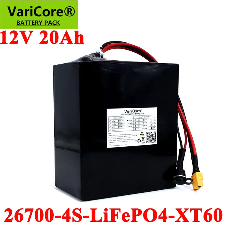 

4S5P 12 В 20 Ач 26700 Lifepo4 аккумулятор с 4s 20A максимальный 60A сбалансированный BMS для электрической лодки E-bike 12,8 V газонокосилки