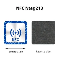 6pcs universal nfc ntag213 tag anti metal sticker ntag 213 metallic badges label