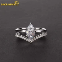 sace gems 100 925 sterling silver heart high carbon diamond rings for women sparking wedding party fine jewelry wholesale gift
