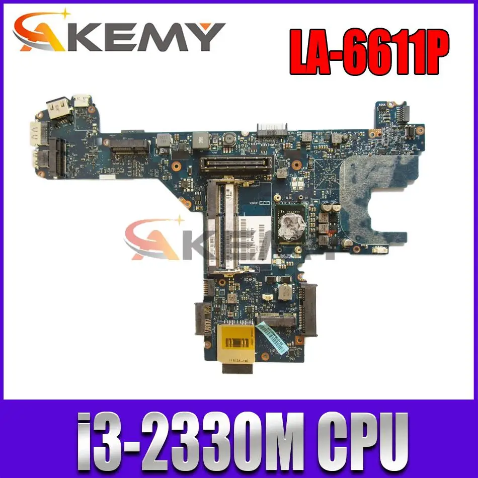 

Материнская плата для ноутбука DELL Latitude E6320 i3-2330M материнская плата 0X1CHG LA-6611P SR04L DDR3