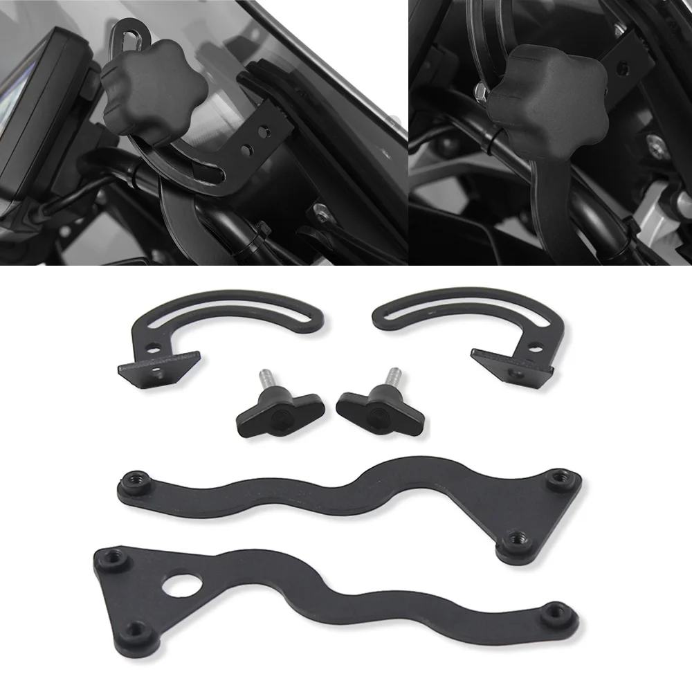 

Additional Windshield Windscreen Reinforced Bracket Mount for BMW R1200GS LC /Adv. R1250GS R 1250 GS Adventure