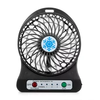 fan free shipping portable rechargeable led light fan air cooler mini desk usb 18650 fan cooling home air conditioner