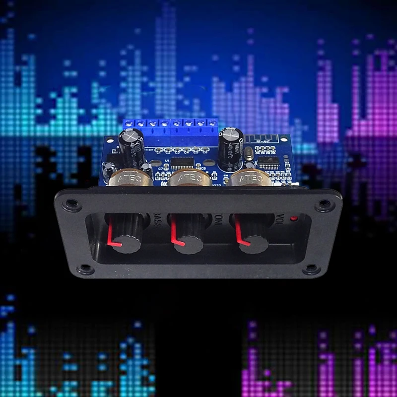 2 1 каналов 2X25W + 50W BT5.0 DC12-20V плата цифрового усилителя AUX Line USB кабель пульт