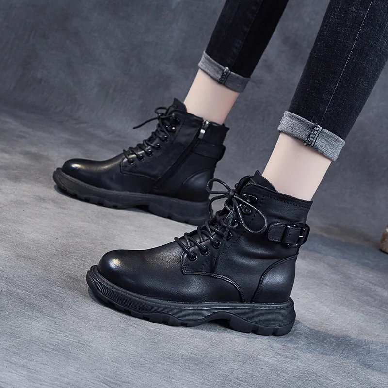 Ботильоны Dr. Martens из натуральной кожи ручной работы стирка удобные с мягкой