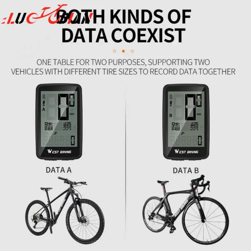 

Multifunctional Waterproof Wireless Code Table Code Table Chinese And English Step Frequency Code Meter West Biking Speedometer